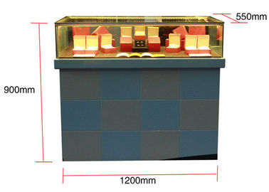 Плоская упаковка прямоугольной формы с стеклянным шкафчиком, ювелирный дисплей часового магазина
