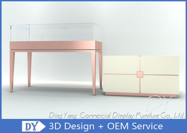 S/S + MDF + Glass + Lights Золото Ювелирные изделия Витрины Интерьер 3D дизайн