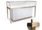 Штейновые белые деревянные стеклянные витринные шкафы для магазина ювелирных изделий и дозора