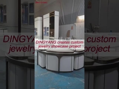 Деревянные белые экранные корпуса из стекла с круглой формой с светодиодным освещением